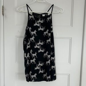 Old Navy Black Zebra Print Camisole